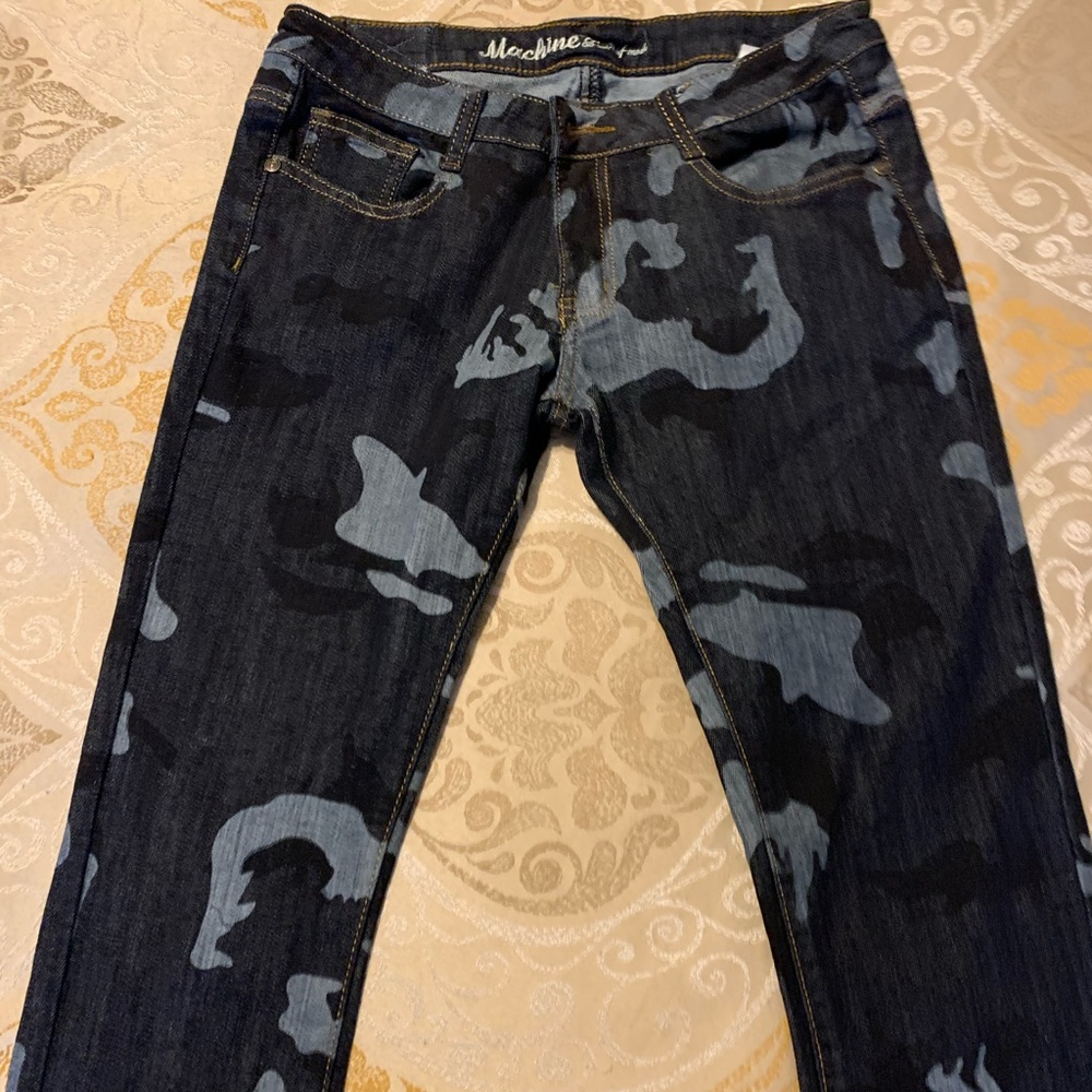 Blue Army Fatigue Jeans